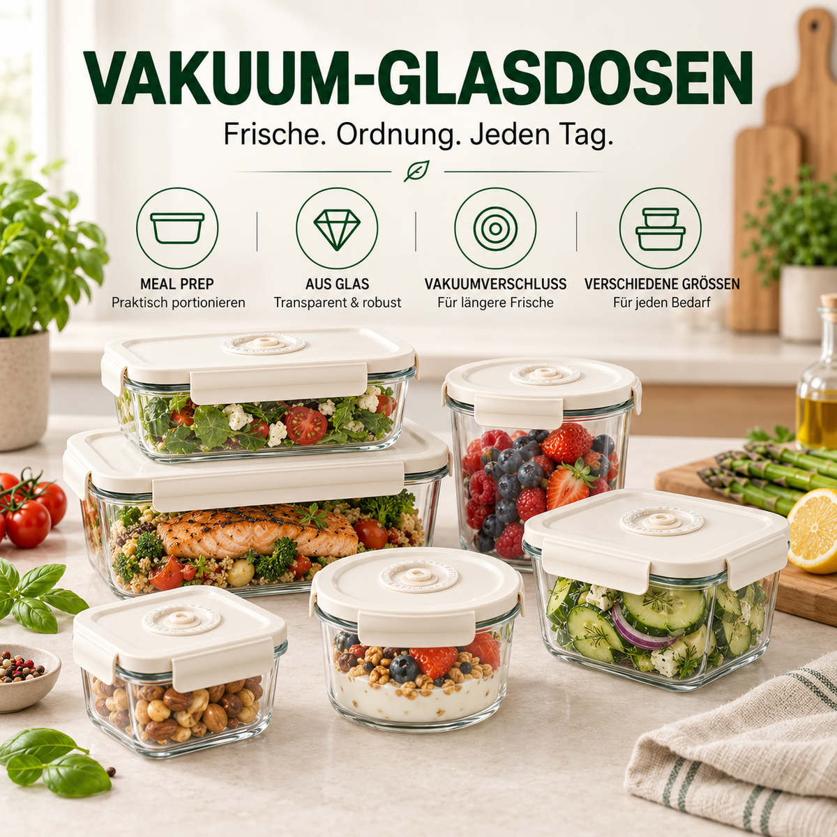 Andiona® Vakuum-Glasdosen – Kollektion
