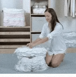 Andiona® Vakuumbeutel Set mit Handpumpe für Kleidung & Bettdecken
