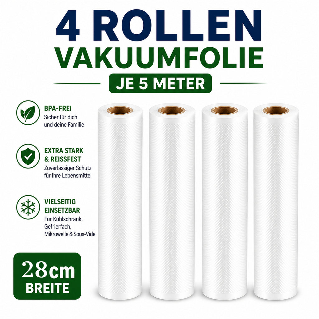 Andiona® Vakuumfolien Set – 4 Rollen