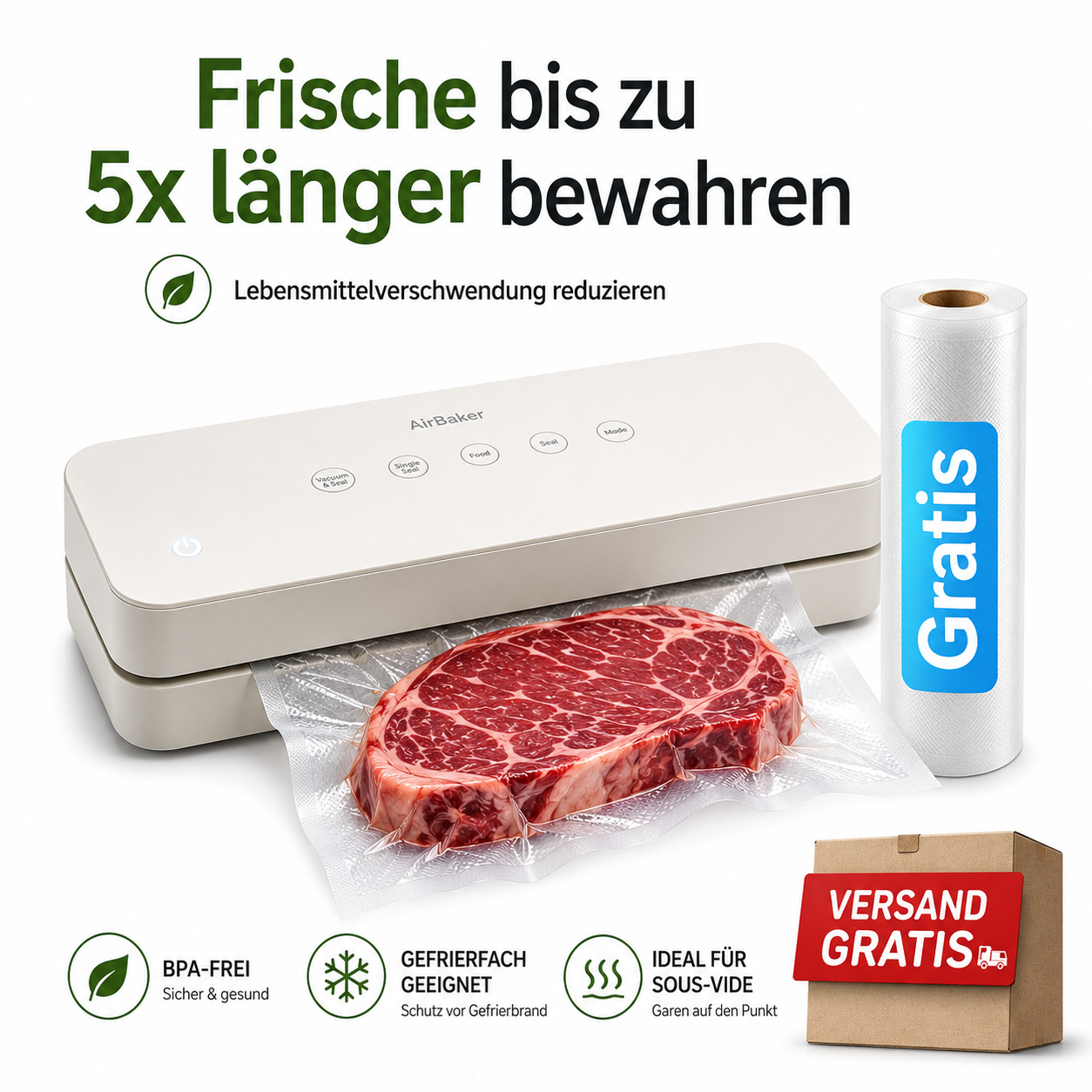 Andiona® Vakuumsystem für frische Lebensmittel