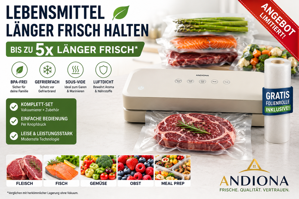 Andiona® Vakuumsystem für frische Lebensmittel