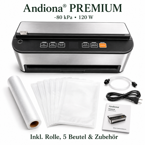 Andiona Premium VS6685H – Gerät und Lieferumfang