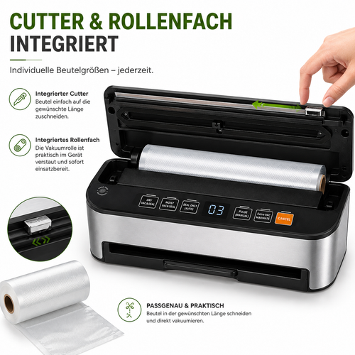 Andiona Premium VS6685H – Cutter und Rollenfach